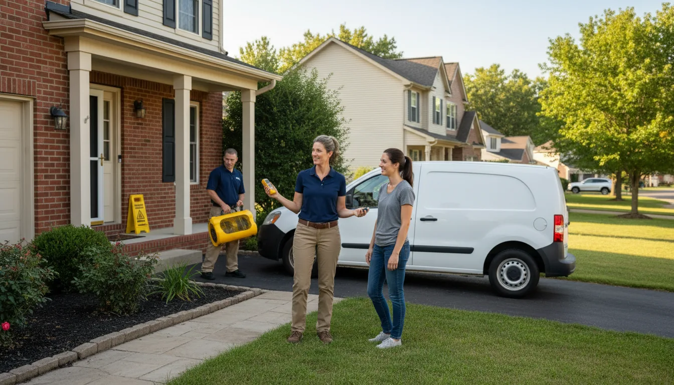 Residential water damage restoration in Eckley, CO